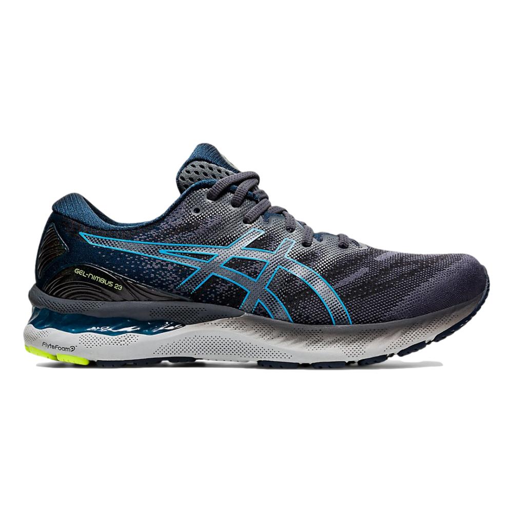 Men's Asics Gel-Nimbus 23, Carrier Grey/Digital Aqua, 12.5 D Medium
