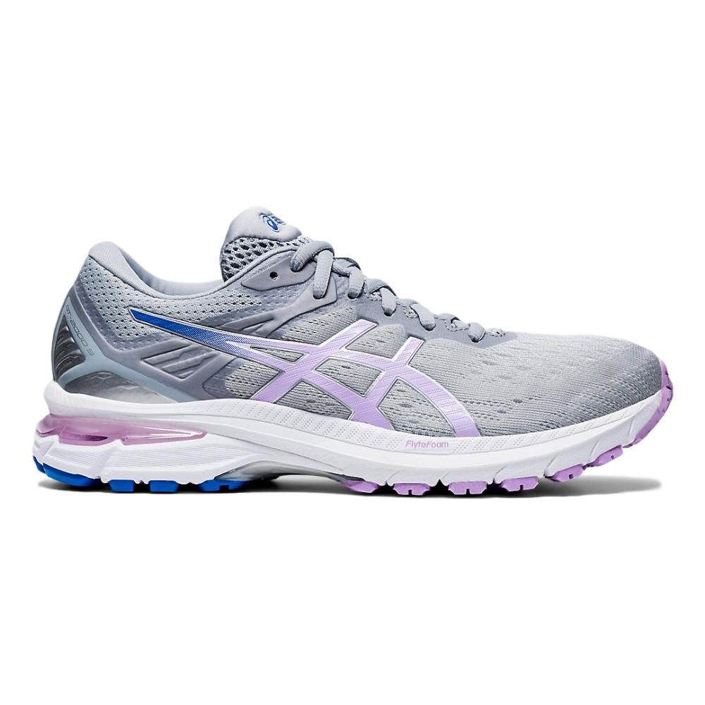 Women's Asics GT-2000 9, Piedmont Grey/Lilac Tech, 6 B Medium