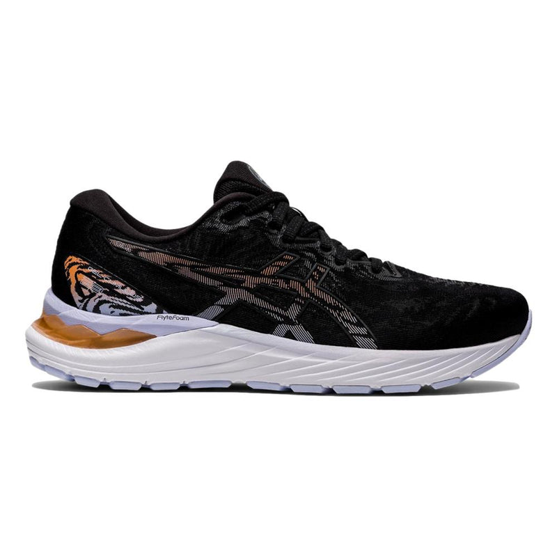 Women's Asics Gel-Cumulus 23, Black/Sun Peach, 7.5 D Wide