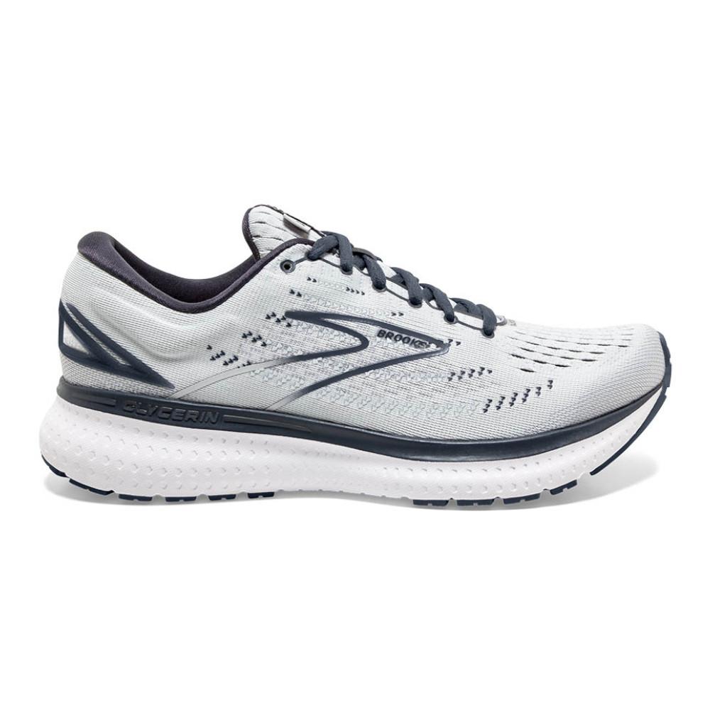 Women's Brooks Glycerin 19, Grey/Ombre/White, 7 D Wide
