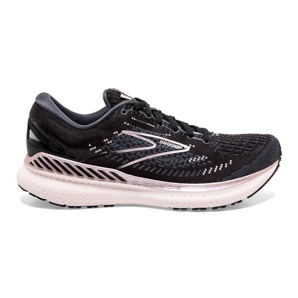 Women's Brooks Glycerin GTS 19, Black/Ombre/Metallic, 6 B Medium