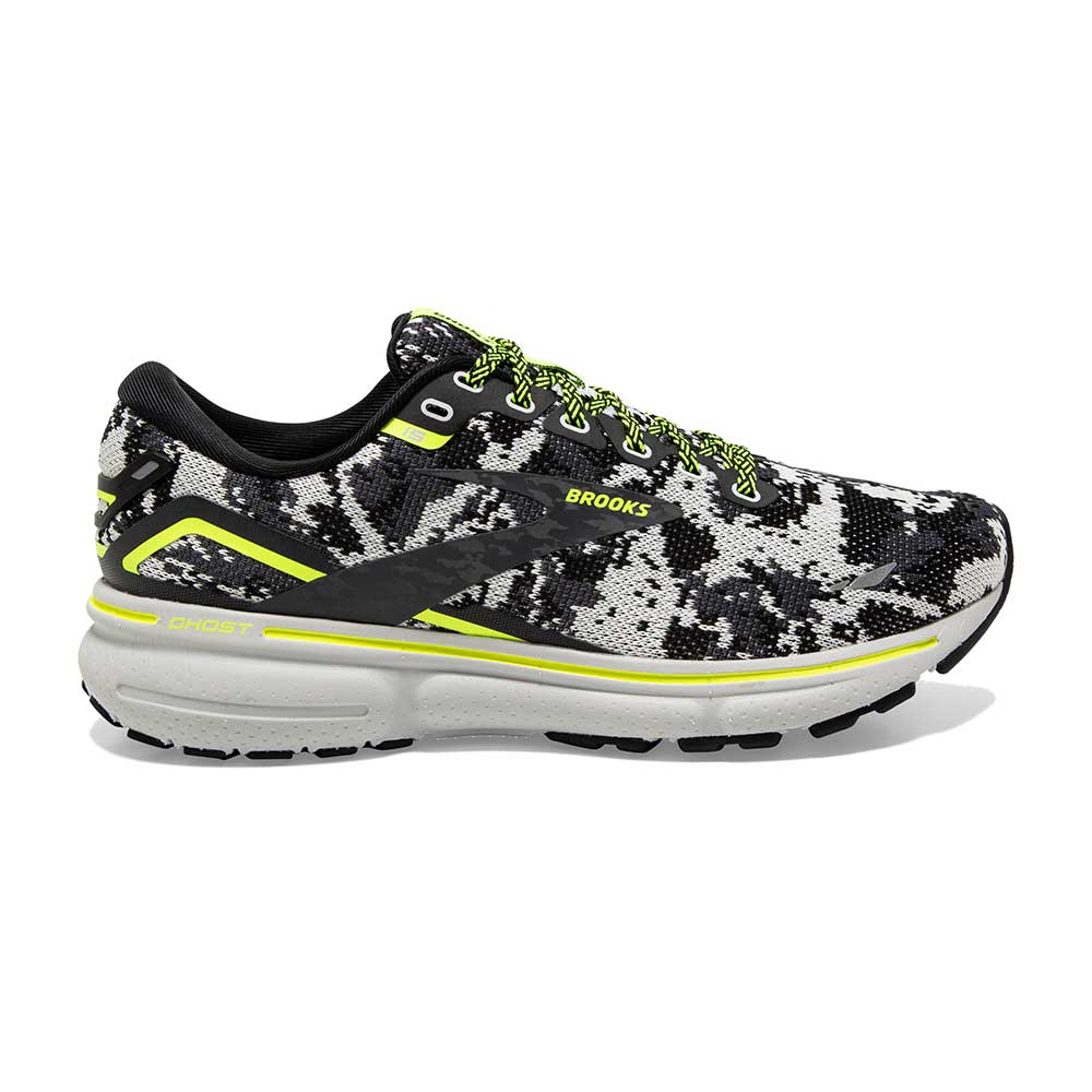 Women's Brooks Ghost 15, Black/Ebony/Nightlife, 8.5 B Medium