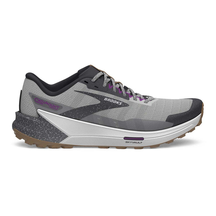 Women's Brooks Catamount 2, Alloy/Oyster/Violet, 8.5 B Medium