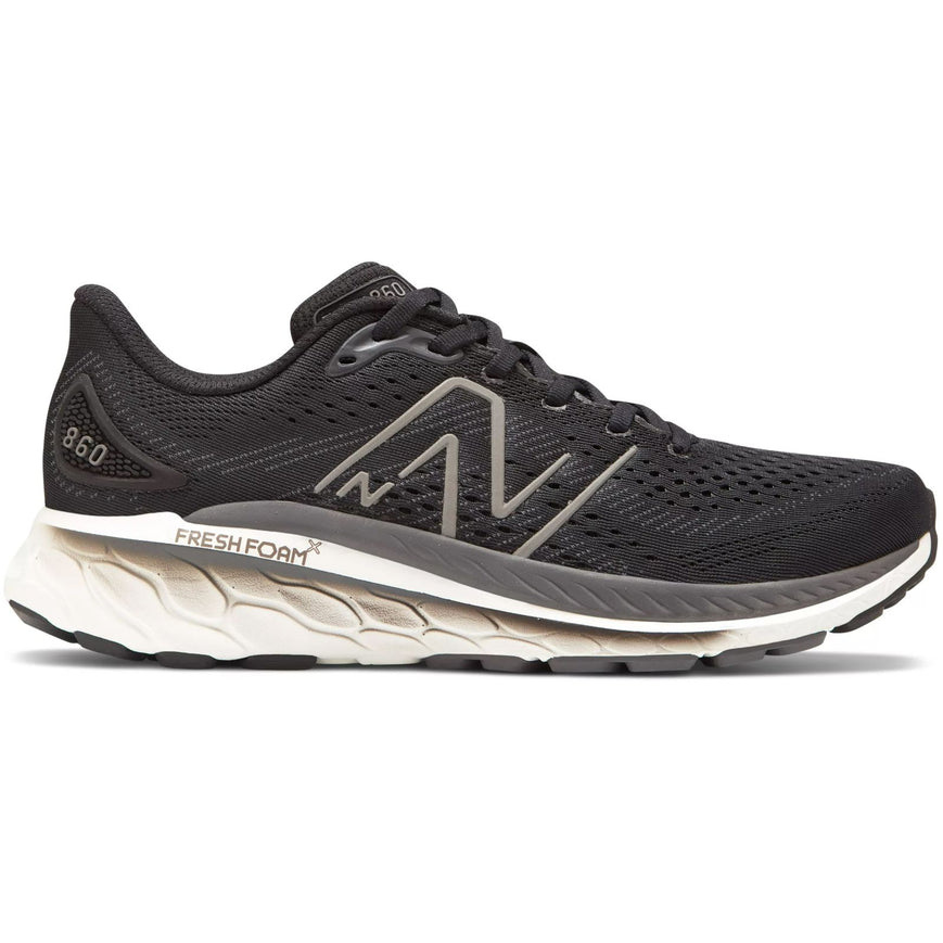 Men's New Balance Fresh Foam X 860v13, Black/White, 11.5 2E Wide