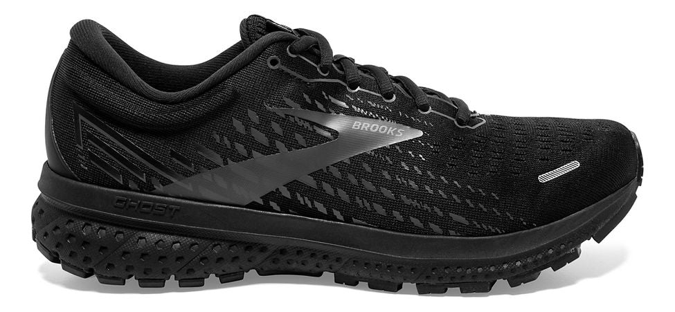 Men's Brooks Ghost 13, Black/Black, 9 D Medium