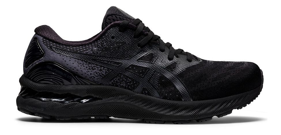 Men's Asics Gel-Nimbus 23, Black/Black, 10 D Medium