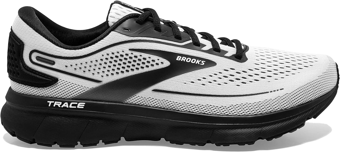 Men's Brooks Trace 2, White/Black, 10.5 D Medium