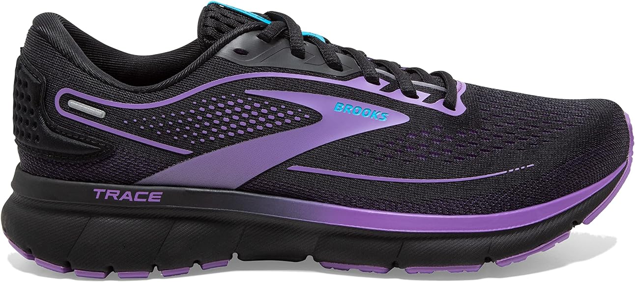 Women's Brooks Trace 2, Black/Ebony/Bellflower, 9.5 B Medium
