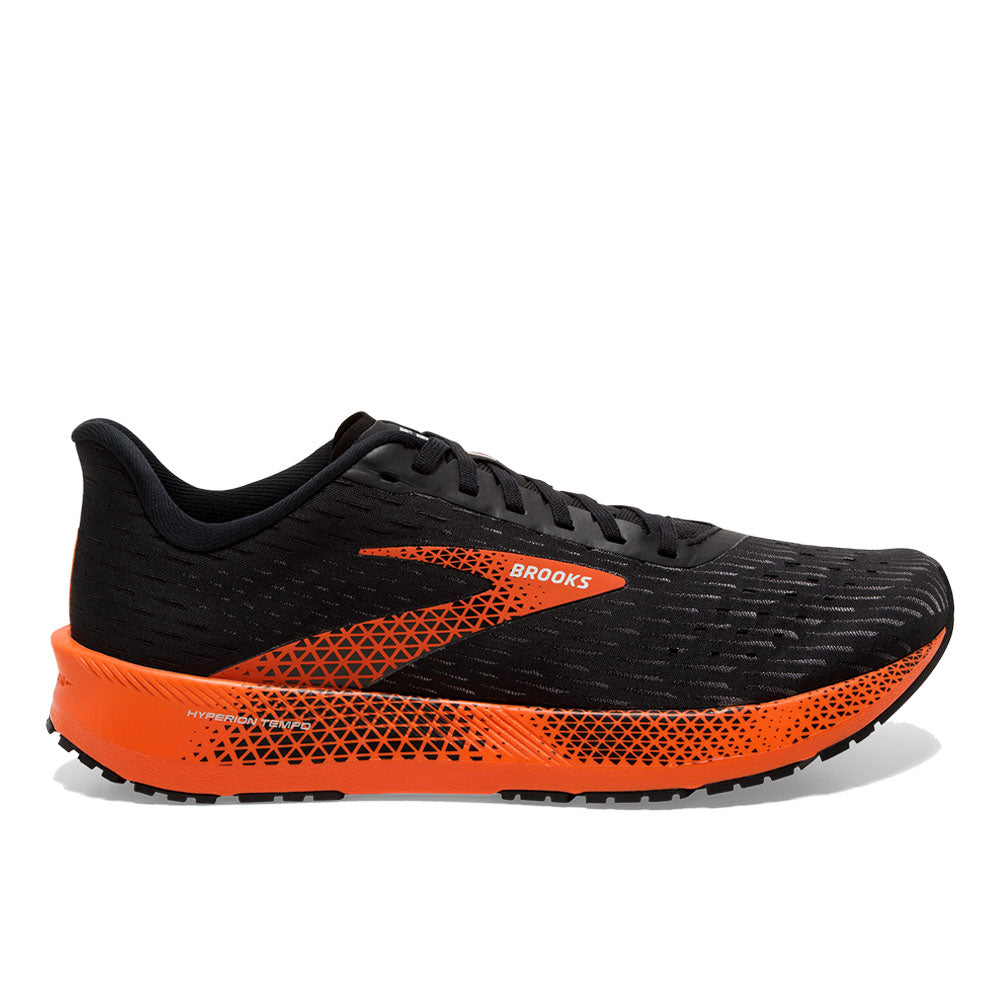 Men's Brooks Hyperion Tempo, Black/Flame/Grey, 11.5 D Medium