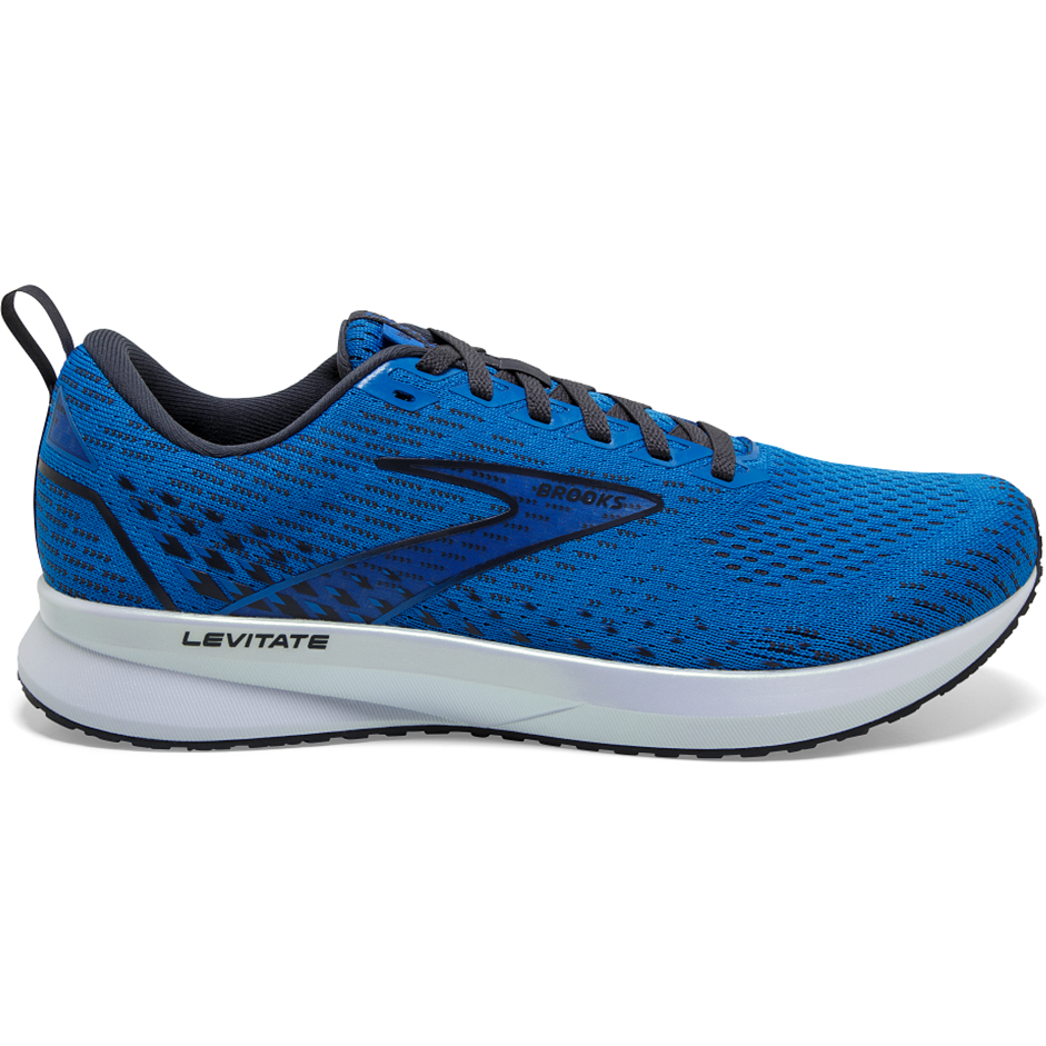 Men's Brooks Levitate 5, Blue/India Ink/White, 12 D Medium