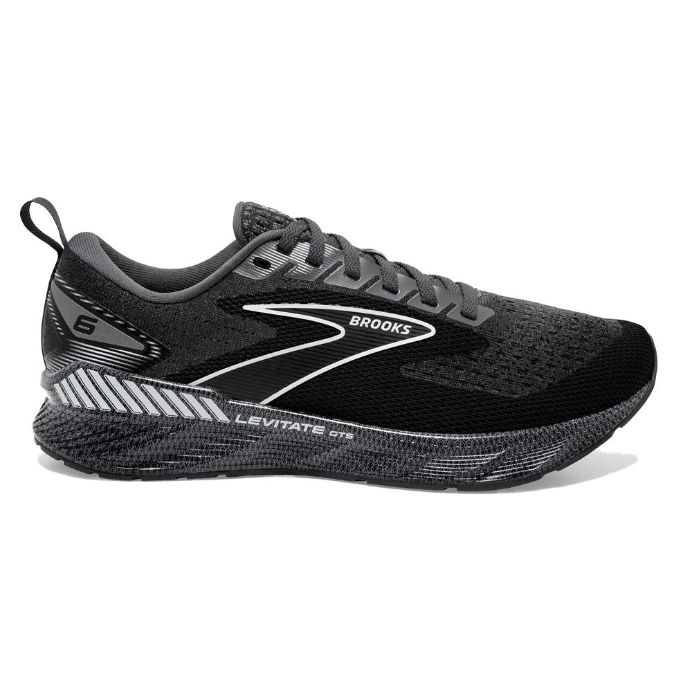 Men's Brooks Levitate GTS 6, Blackened Pearl/Ebony/White, 9 D Medium