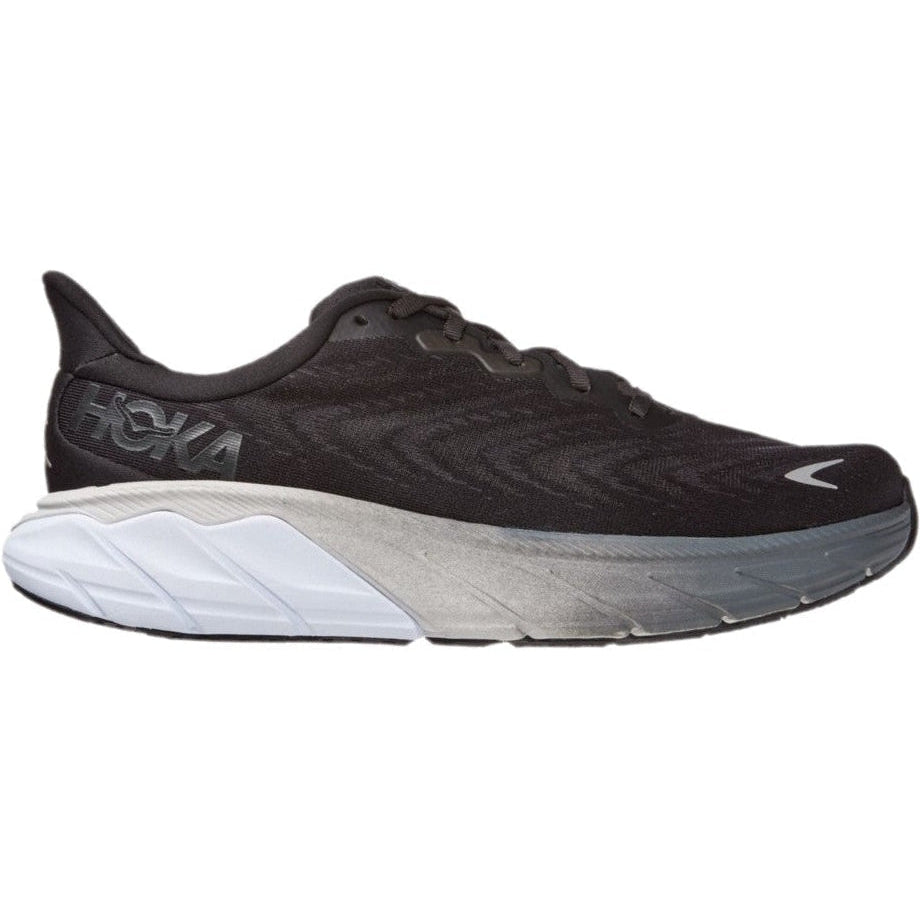 Men's Hoka One One Arahi 6, Black/White, 11 2E Wide
