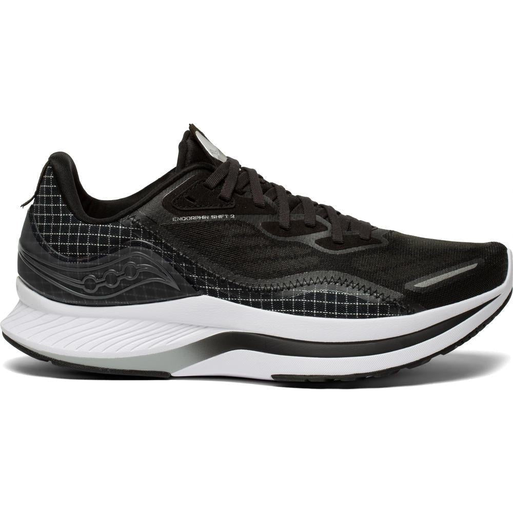 Men's Saucony Endorphin Shift 2, Black/White, 12.5 D Medium