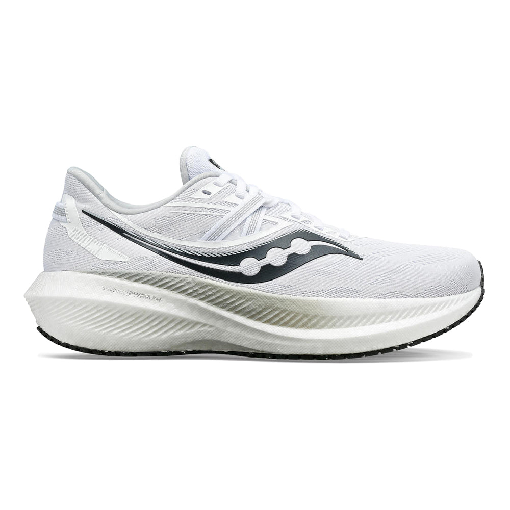 Men's Saucony Triumph 20, White/Black, 13 D Medium