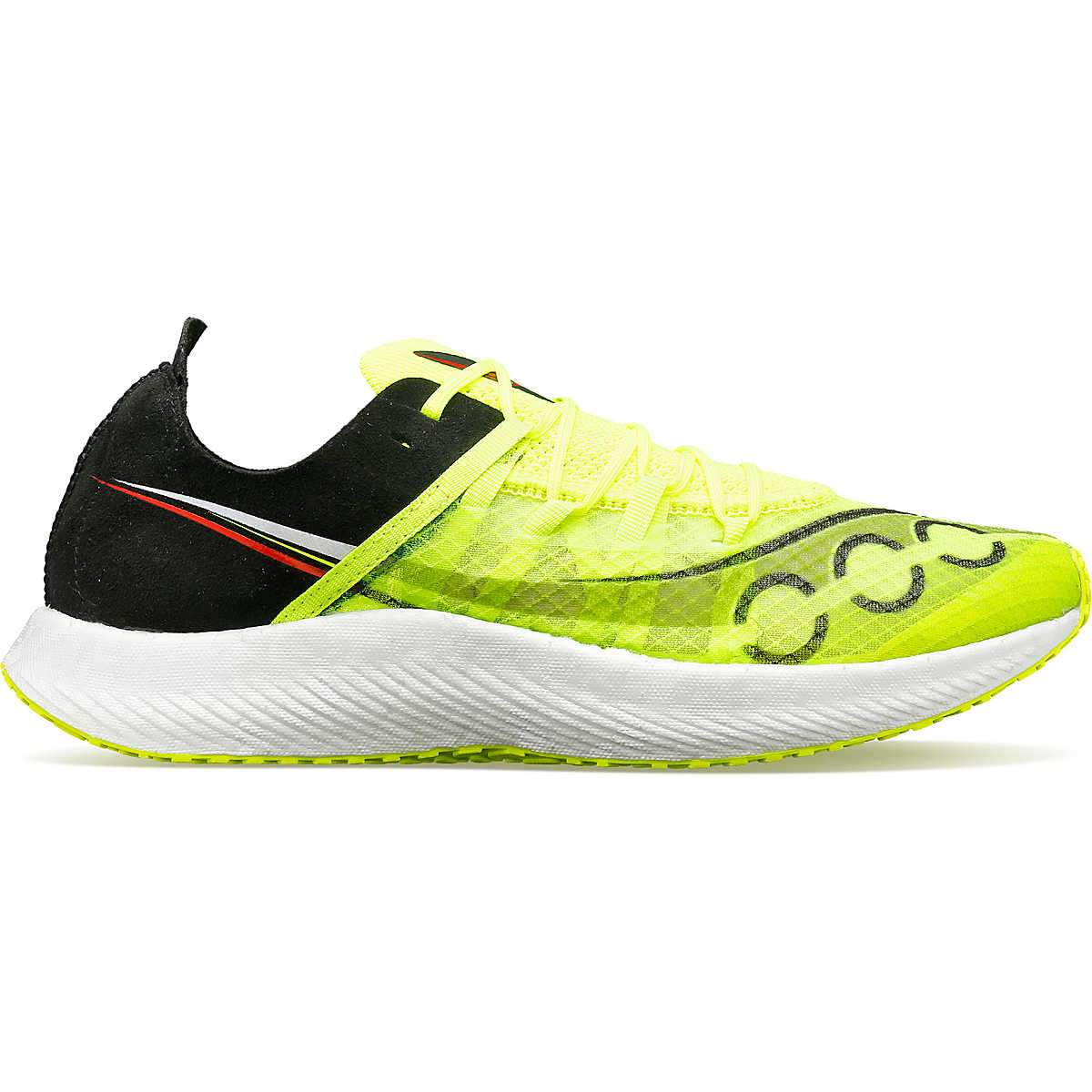 Men's Saucony Sinister, Citron/Black, 9.5 D Medium