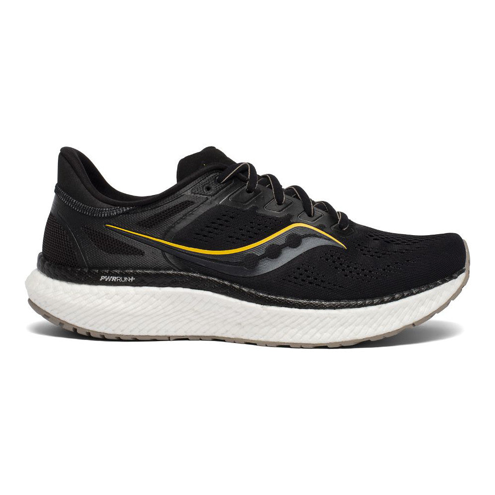 Men's Saucony Hurricane 23, Black/Vizigold, 11 D Medium