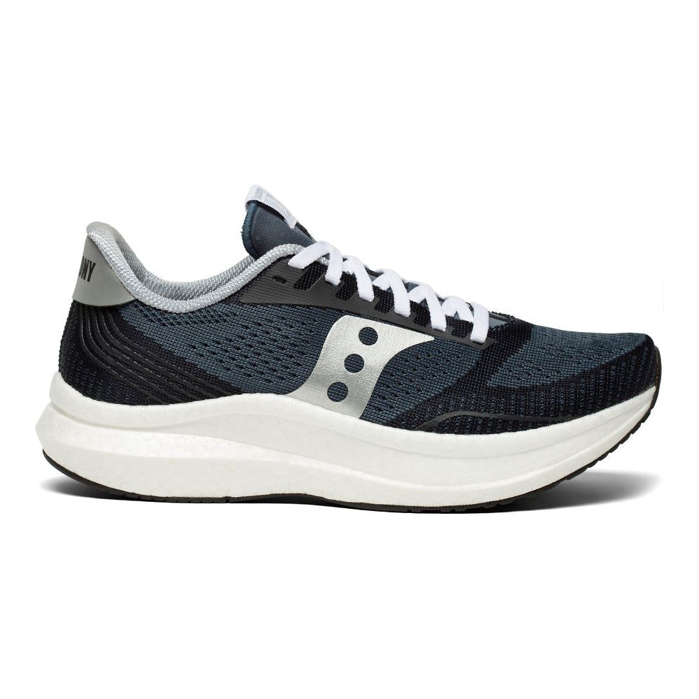 Women's Saucony Endorphin Pro, Icon Pack - Navy/Silver, 6.5 B Medium