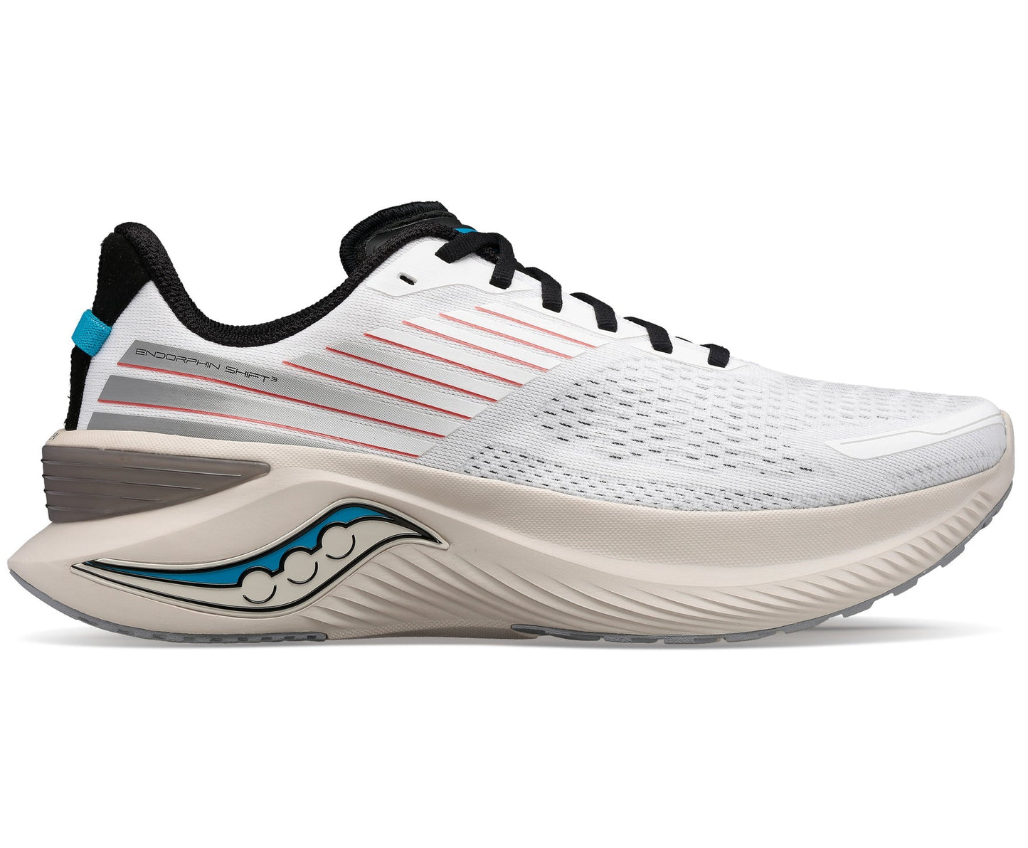 Men's Saucony Endorphin Shift 3, White/Sand, 10 D Medium