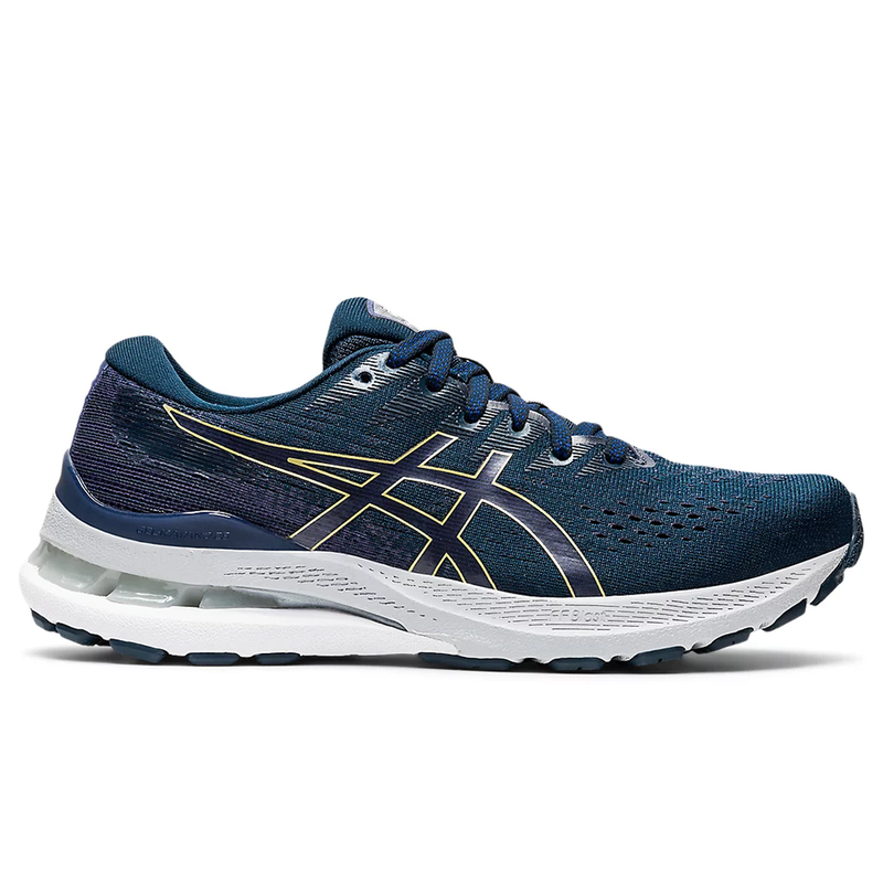 Women's Asics Gel-Kayano 28, French Blue/Thunder Blue, 8 D Wide