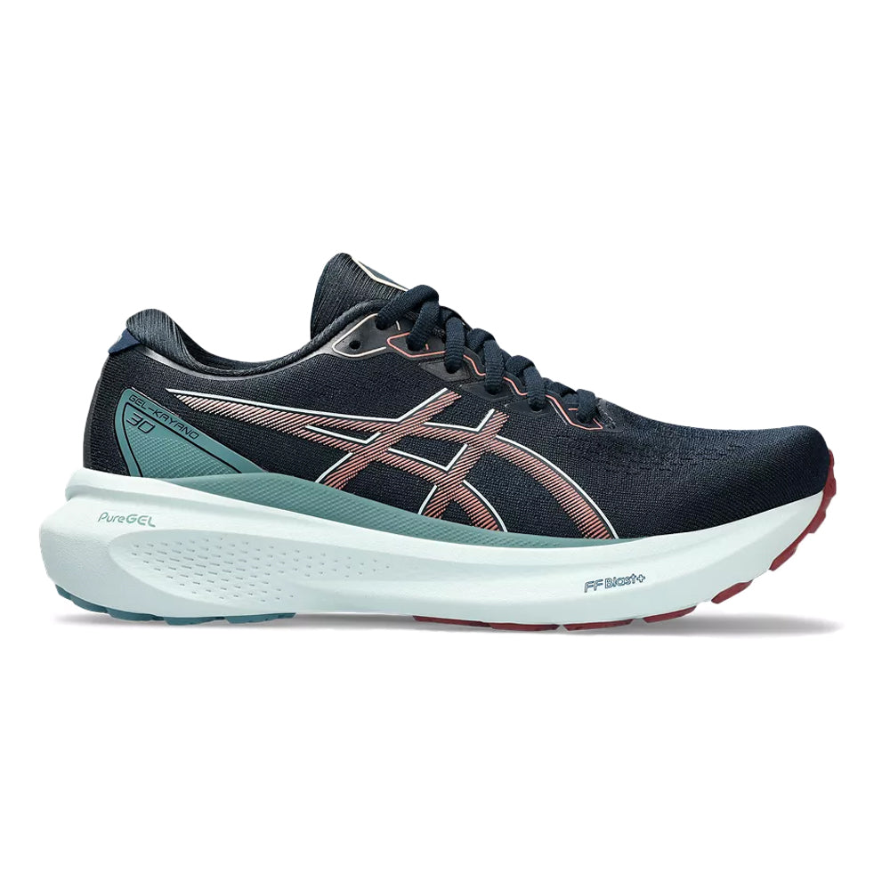 Women's Asics Gel-Kayano 30, French Blue/Light Garnet, 8 B Medium