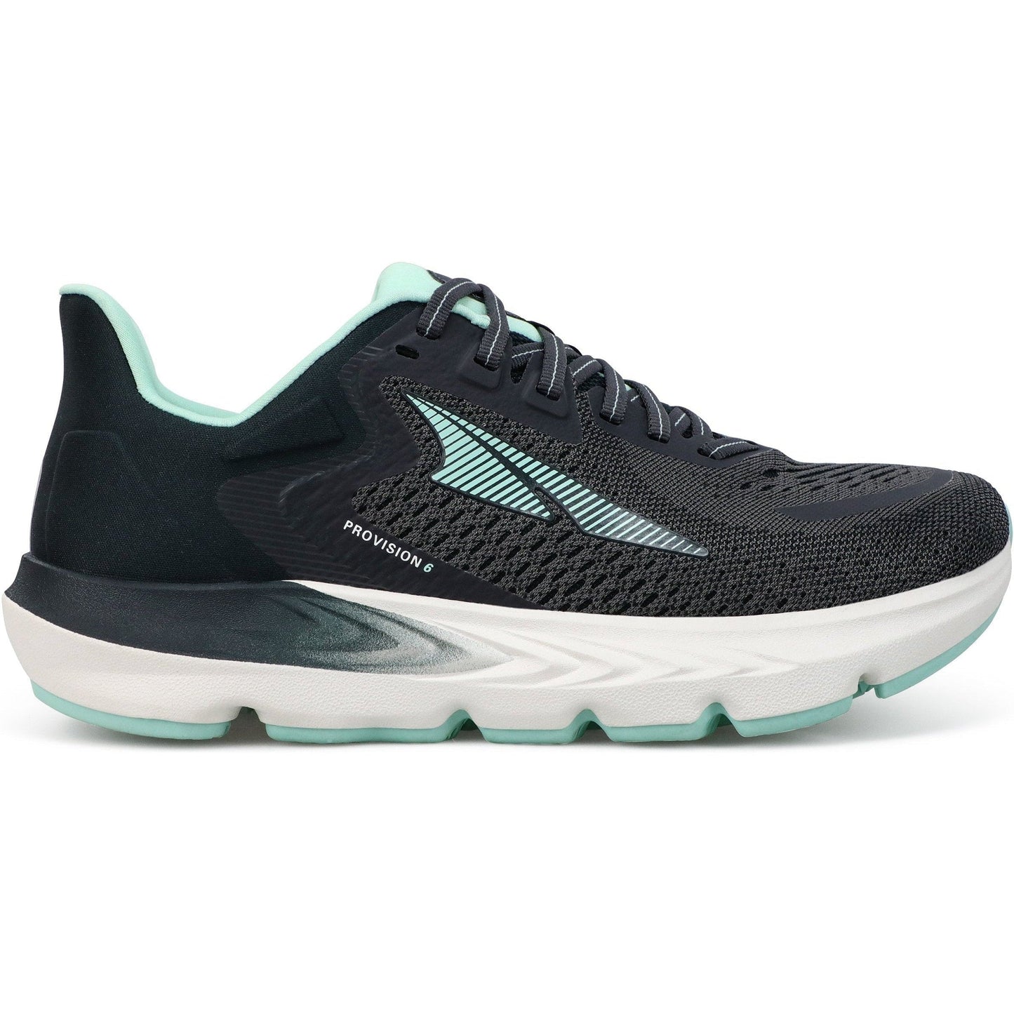 Women's Altra Provision 6, Black/mint, 6.5 B Medium