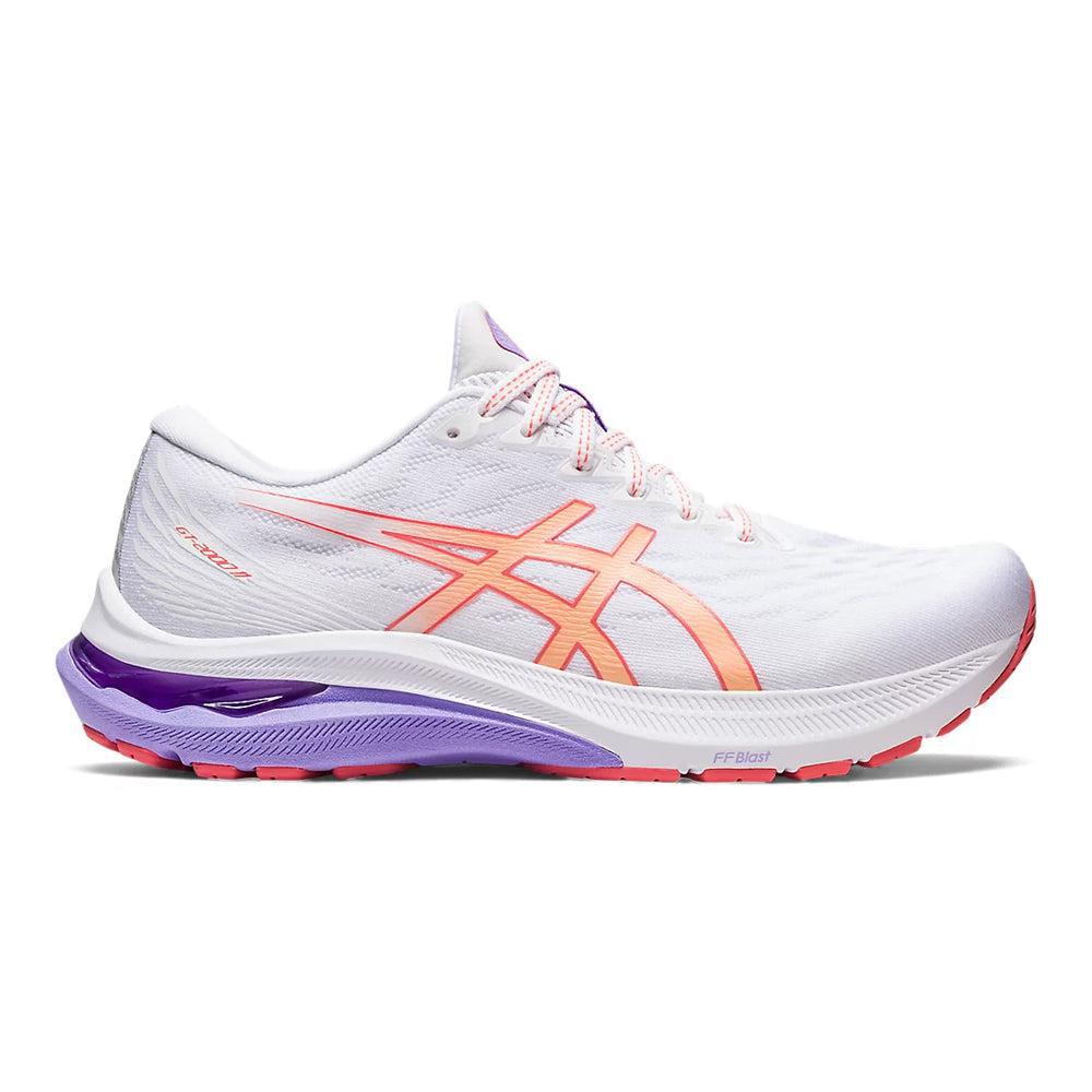 Women's Asics GT-2000 11, White/Summer Dune, 6.5 B Medium