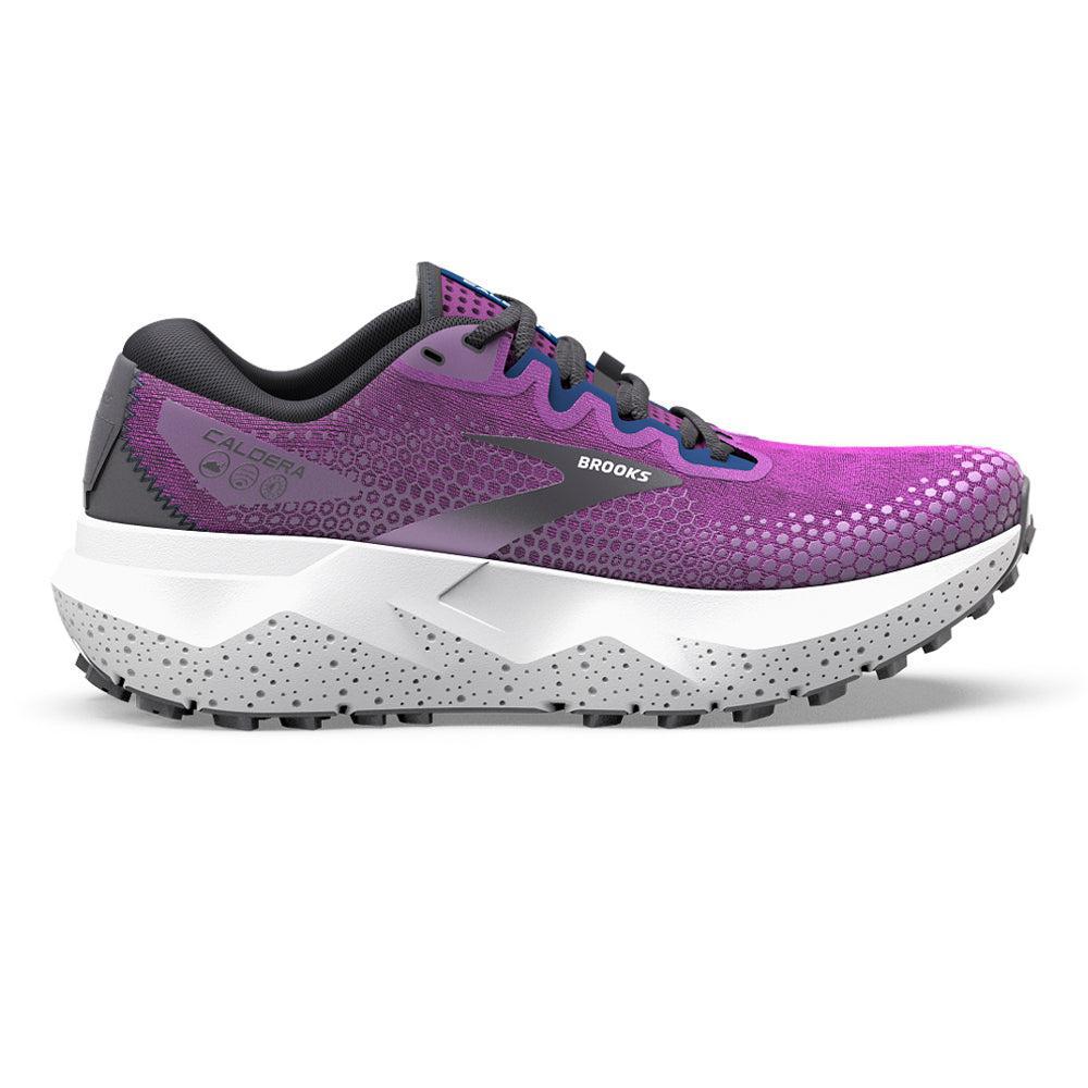 Women's Brooks Caldera 6, Purple/Violet/Navy, 8.5 B Medium
