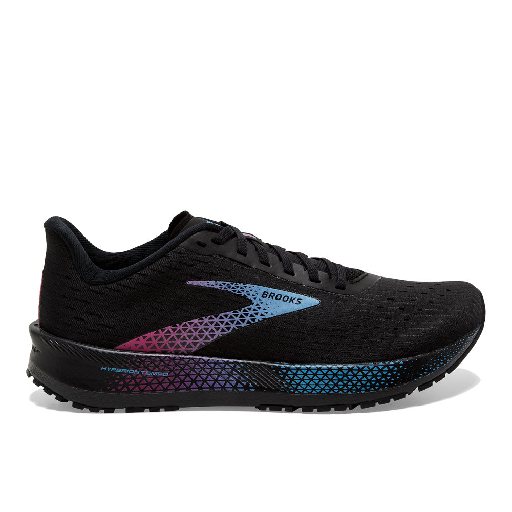Women's Brooks Hyperion Tempo, Black/Blissful Blue/Fuchsia, 9 B Medium