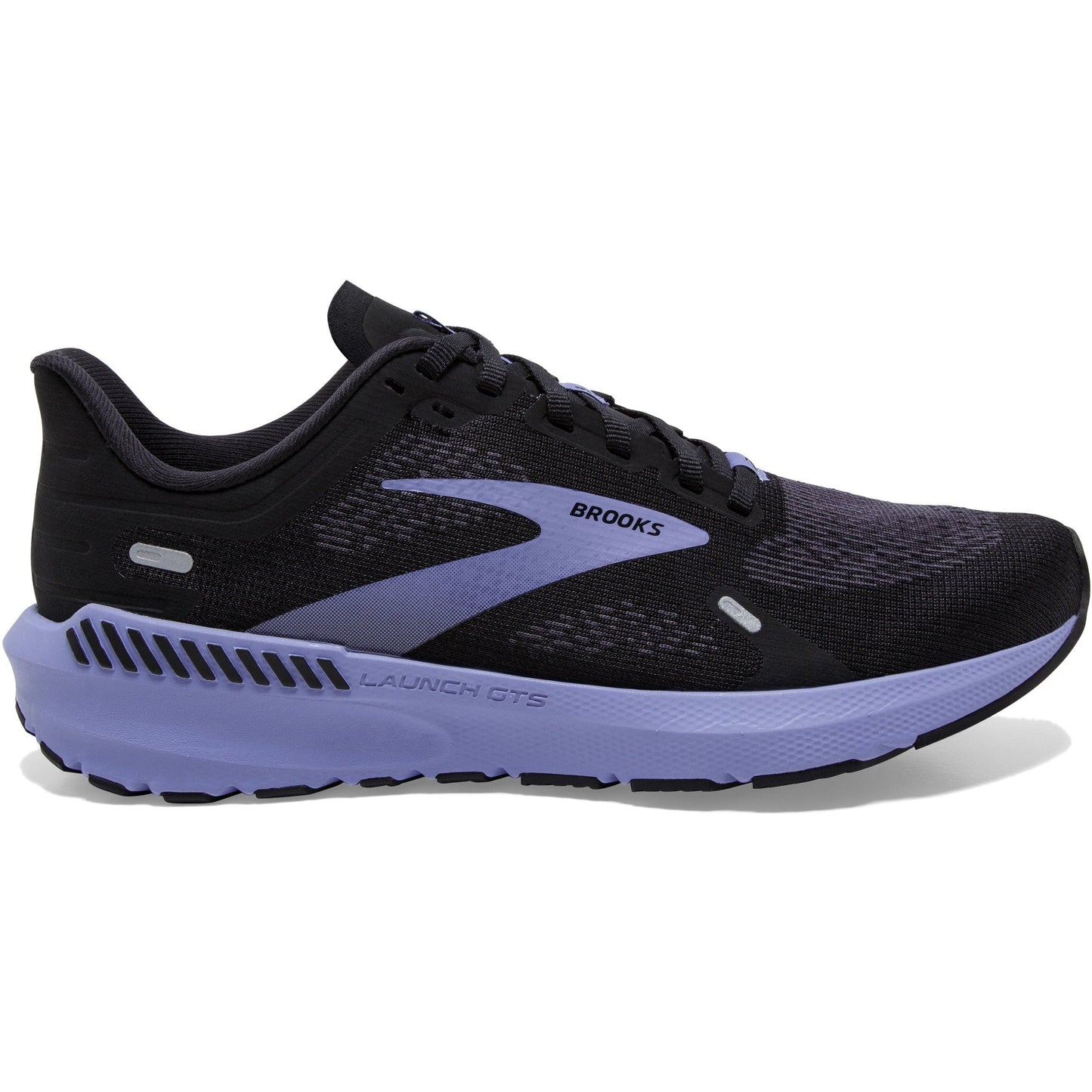 Women's Brooks Launch GTS 9, Black/Ebony/Purple, 9 B Medium