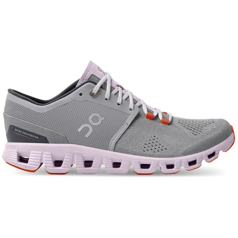 Women's On Cloud X, Alloy/Lily, 9 B Medium