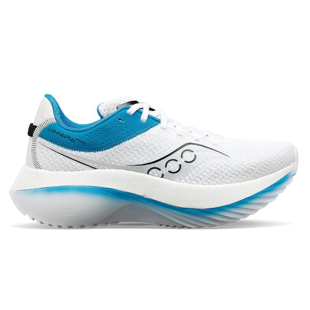 Women's Saucony Kinvara Pro, White/Ink, 9 B Medium