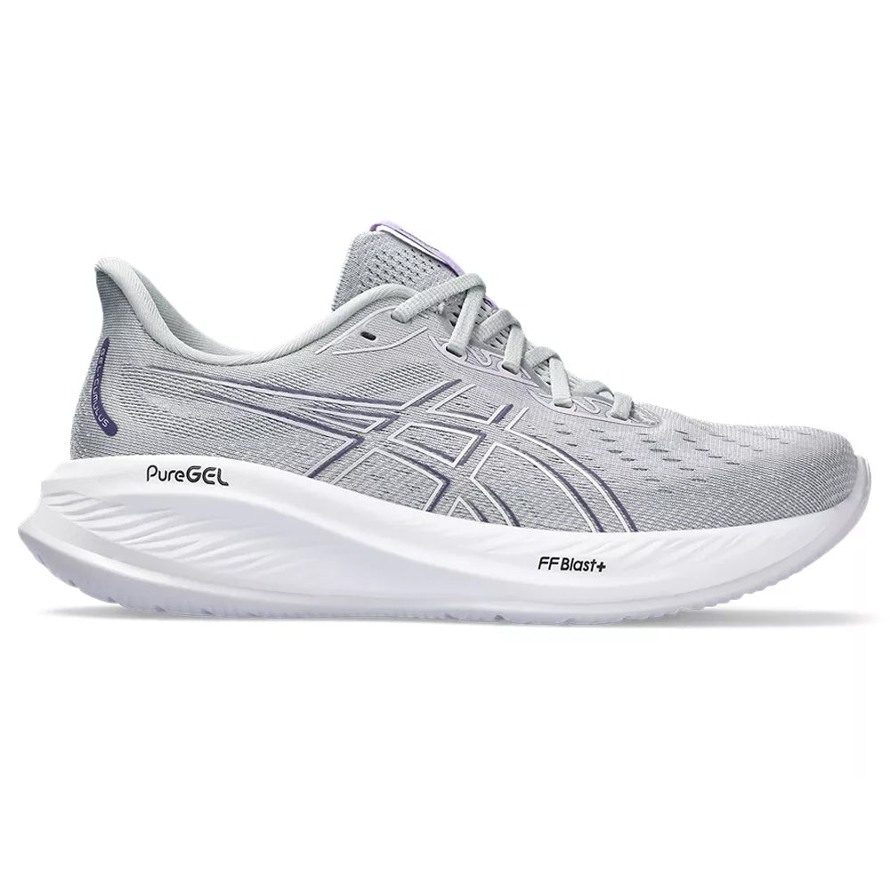 Women's Asics GEL-Cumulus 26, Piedmont Grey/White, 8 B Medium
