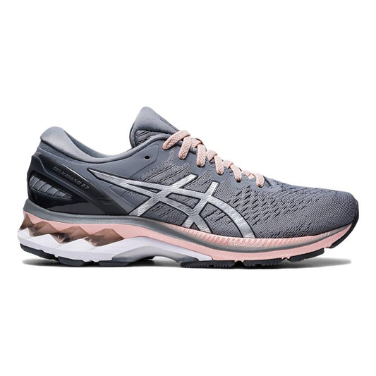 Women's Asics Gel-Kayano 27, Sheet Rock/Pure Silver, 8 B Medium