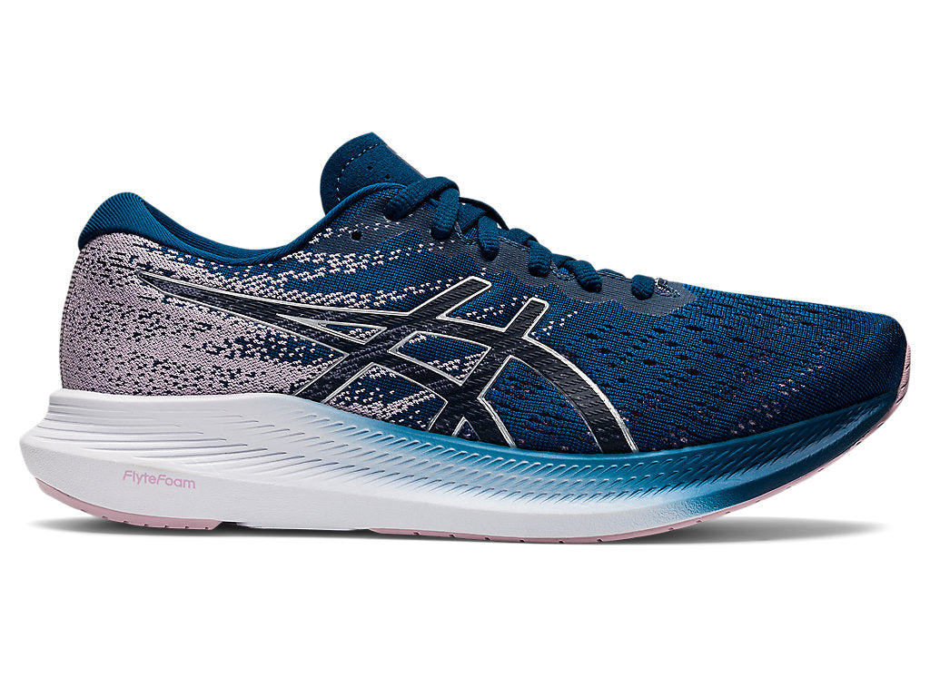 Women's Asics EvoRide 3, Mako Blue/Pure Silver, 7 B Medium