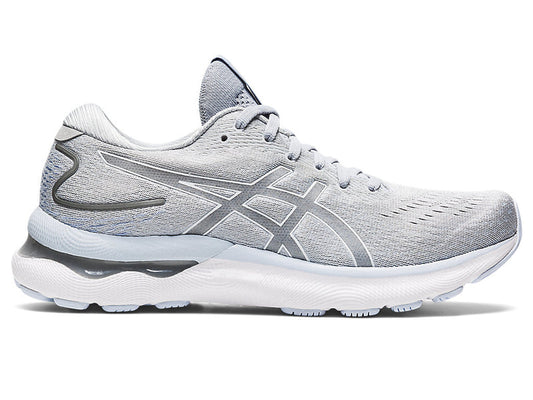 Women's Asics GEL-Nimbus 24, Piedmont Grey/White, 6.5 B Medium