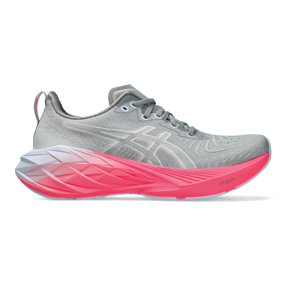 Women's Asics Novablast 4, Sheet Rock/White, 8 B Medium
