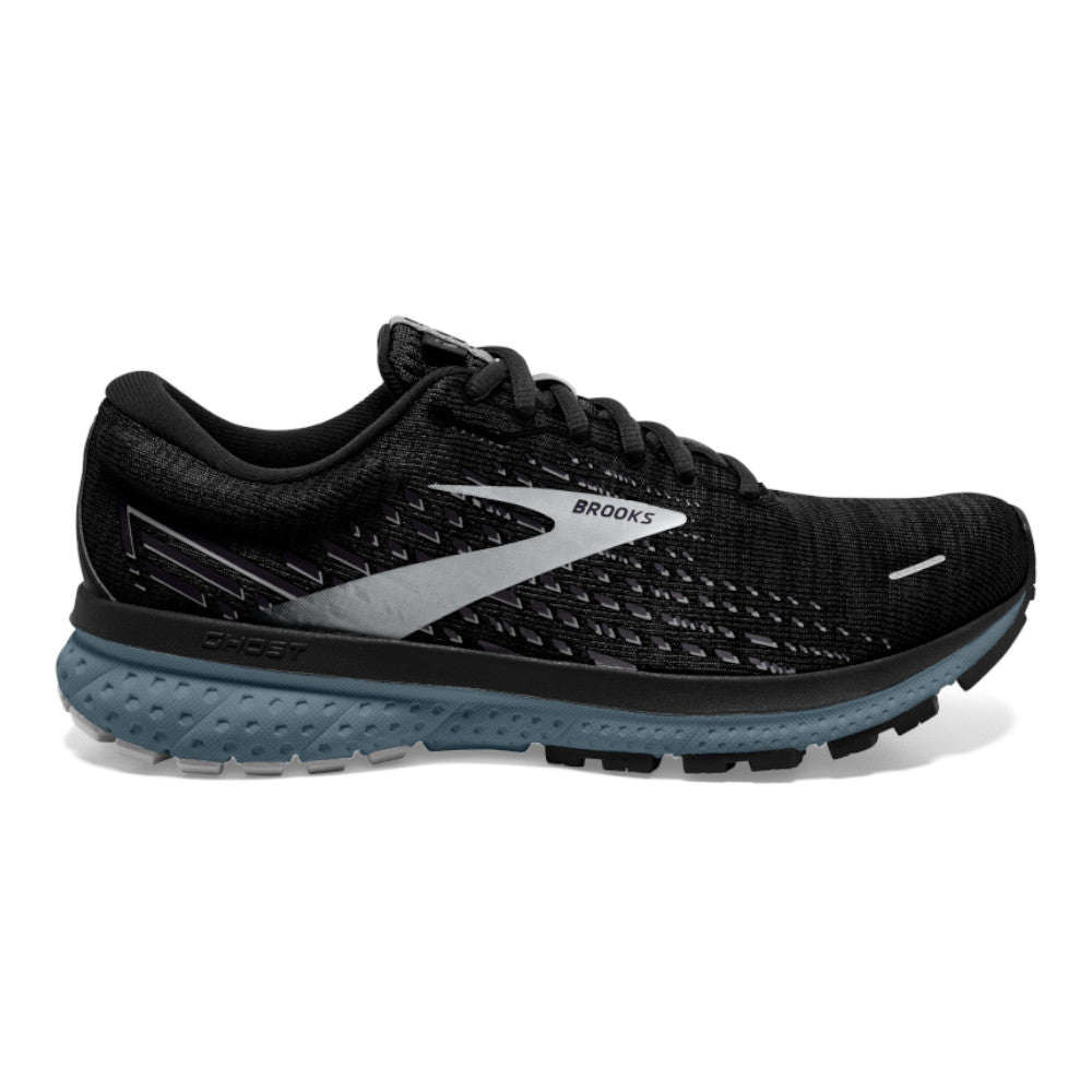Men's Brooks Ghost 13, Black/Grey/Stormy, 13 D Medium