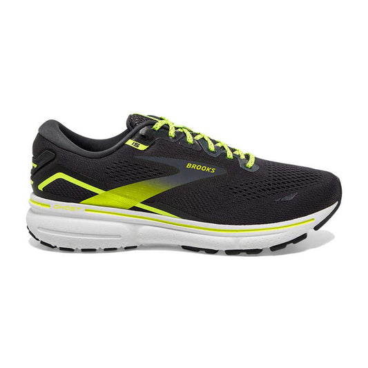 Men's Brooks Ghost 15, Ebony/White/Nightlife, 8.5 D Medium
