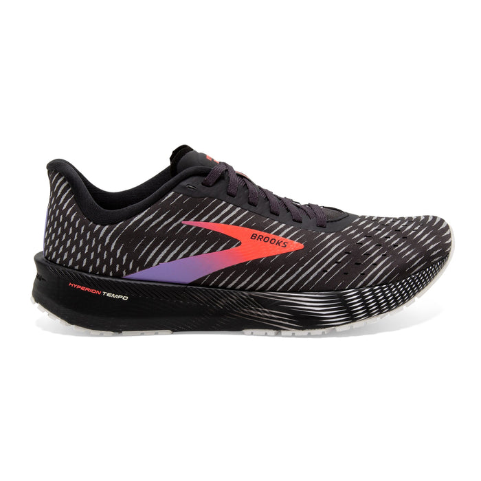 Women's Brooks Hyperion Tempo, Black/Coral/Purple, 11 B Medium