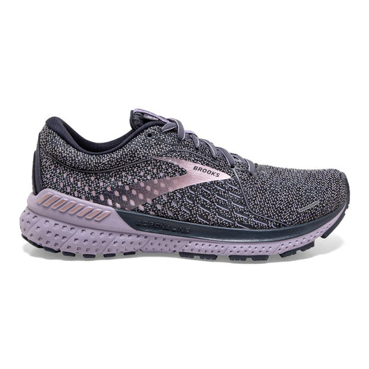 Women's Brooks Adrenaline GTS 21, Ombre/Lavender/Metallic, 8 B Medium
