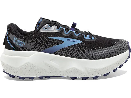 Women's Brooks Caldera 6, Black/Blissful Blue/Grey, 8 B Medium