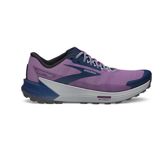 Women's Brooks Catamount 2, Violet/Navy/Oyster, 9.5 B Medium