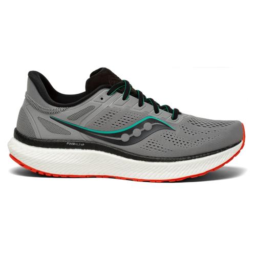 Men's Saucony Hurricane 23, Alloy/Scarlet, 10 D Medium