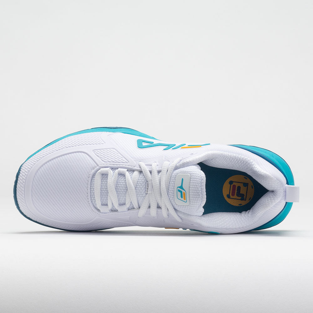 Fila Volley Burst Women's   White/Scuba Blue/Gold Fusion
