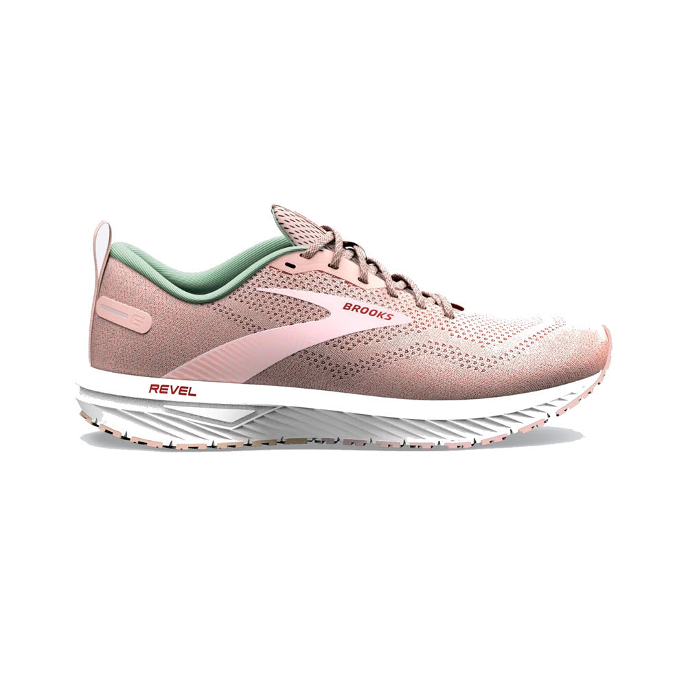 Women's Brooks Revel 6, Peach Whip/Pink, 7 B Medium