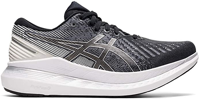Women's Asics Glideride 2, Black/White, 7.5 B Medium