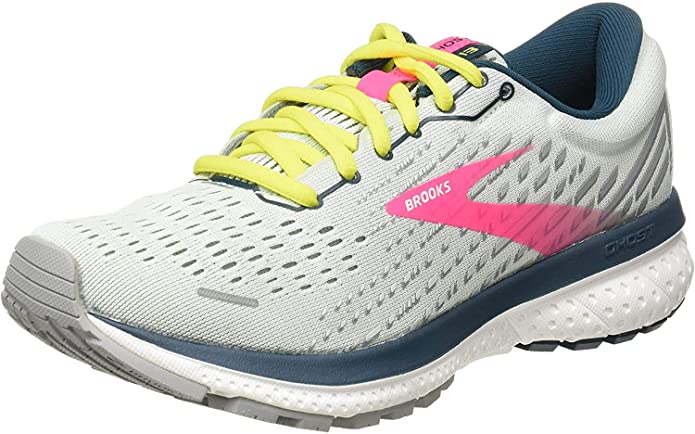 Women's Brooks Ghost 13, Ice Flow/Pink/Pond, 6 B Medium