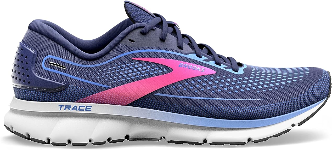 Women's Brooks Trace 2, Peacoat/Blue/Pink, 8.5 B Medium