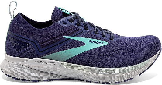 Women's Brooks Ricochet 3, Peacoat/Ribbon/Blue Tint, 7.5 B Medium