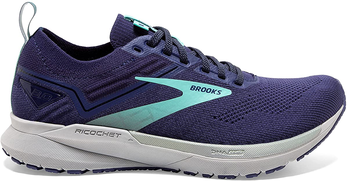 Women's Brooks Ricochet 3, Peacoat/Ribbon/Blue Tint, 11 B Medium
